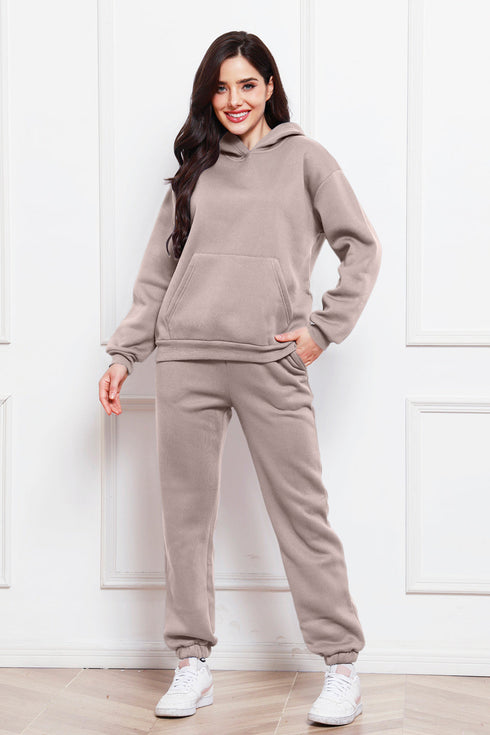 'Sarah' Long Sleeve Hoodie and Pants Set - Celes Fashion
